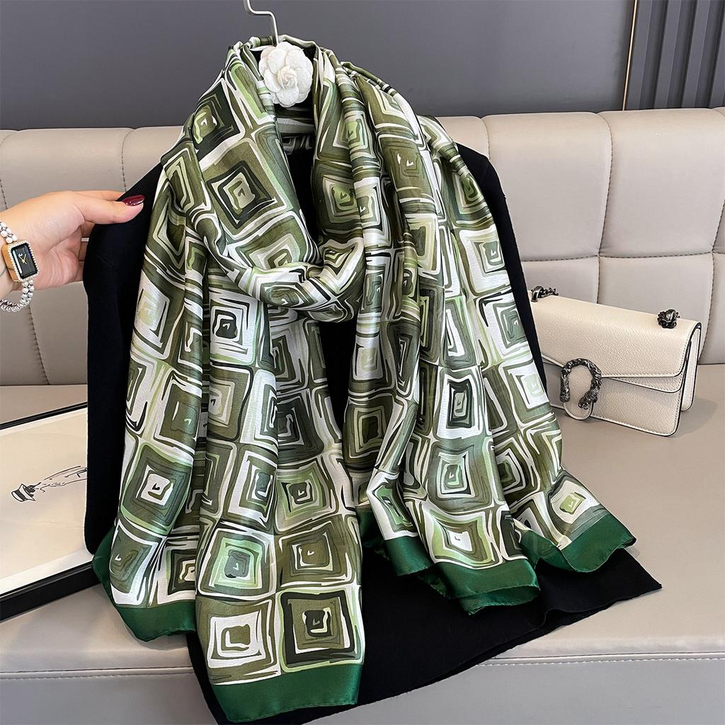 Женские 180*90 см модные красивые мягкие шелковые шарфы женские женские шаль хиджаб накидка платок бандана кашне пляжное парео