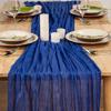 Sheer Voile Table Runner Wedding Party Decor Semi-Transparent Effect Dining Decoration In Multiple Colors