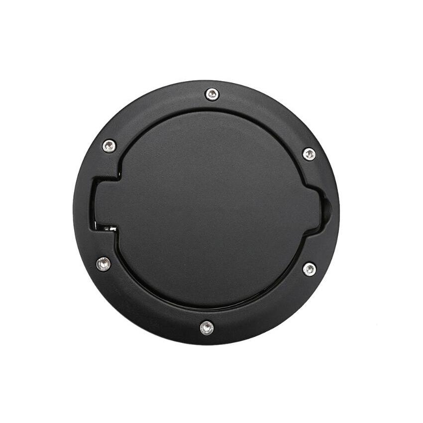 For Jeep Wrangler JK 2007-2017 Fuel Tank Cover Car Oil Tank Cap Cover Chrome Black Styling Accessories