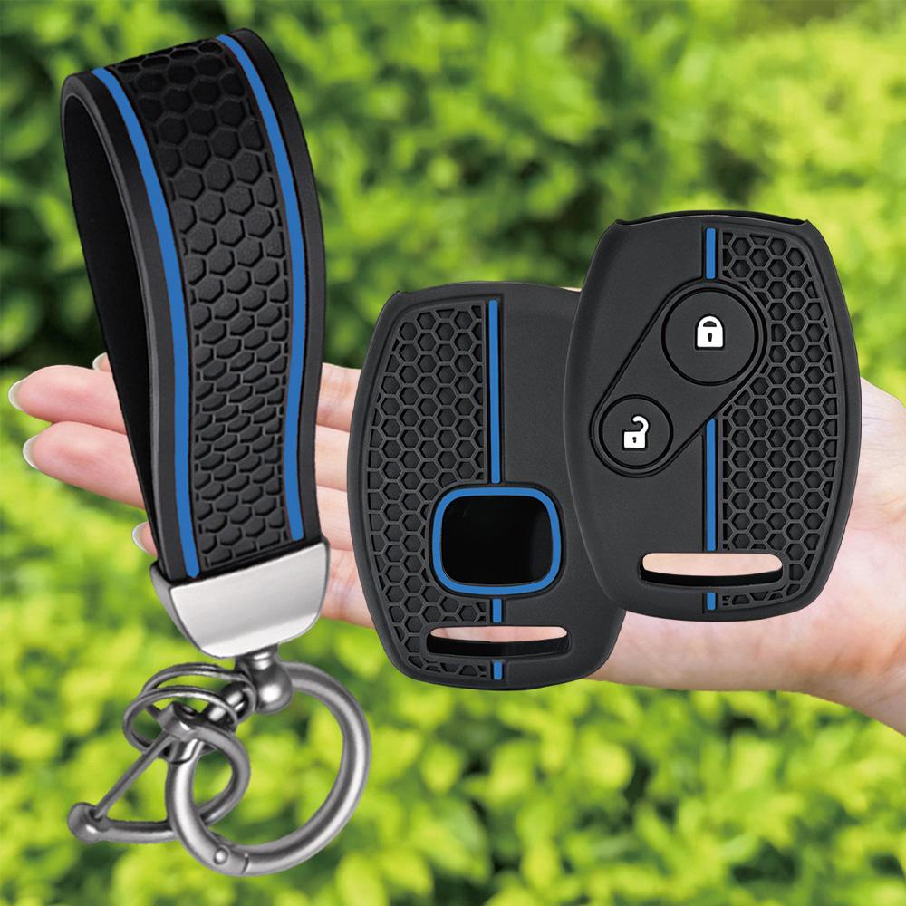 New Silicone Car Key Case Cover Keychain Fob for Honda Accord 7 Jazz FRV Civic CR-V 2008 Crz Insight Fit SRV Chord 7 Gr8 150R