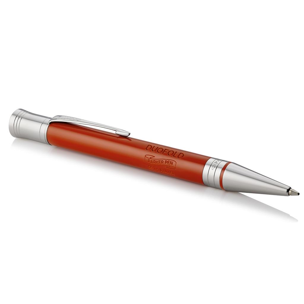 PARKER Шариковая ручка Duofold Classic Big Red CT Средний пишущий узел Подарочная коробка Оригинальный импортный продукт 1931379 На масляной основе