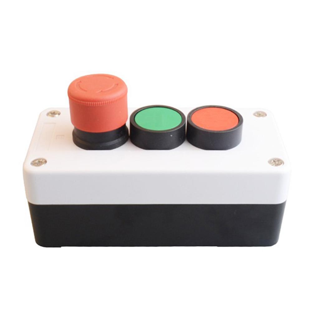 10A Start Stop Exigent Stop Switch Red Green Control Push Button Switch Station With Box Versatile Control Configuration