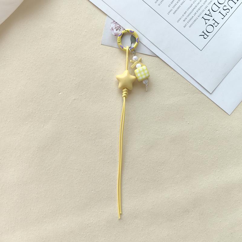 Набор для изготовления макраме-брелока-звезды: Милые бисерные украшения и аксессуары-брелоки для телефона