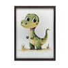 Uśmiechnięty Dinozaur Uśmiechnięty Dinozaur, 30X40 Cm, Rama Aluminiowa Czarna, Papier Matowy 230 Gsm
