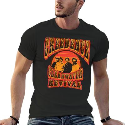 Футболка Creedence Clearwater Revival Новое издание аниме вещи Оверсайз мужские футболки с принтом смешные
