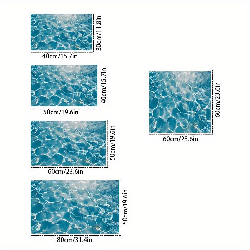 1 шт. резиновый коврик для сушки с рисунком океана для кофейни, ресторана, кухни, ковра, посуды, прочного диатомового грязевого коврика для стола, коврика для домашних животных, кофейной посуды