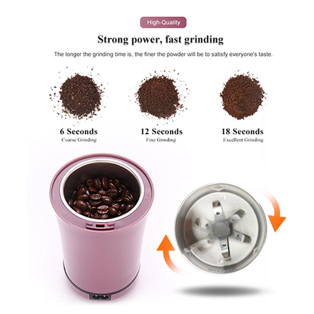 Электрическая кофемолка, Электрическая кофемолка в зернах, Гайкошлифовальная машина с 1 съемной нержавеющей сталью
