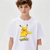 Футболка Anime Pokemon 2025 года, детская футболка с принтом Pikachu Gengar, повседневная одежда для мальчиков, подарки на день рождения для девочек, модные подростковые топы