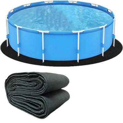 Тонкая войлочная подложка для бассейна Легкая портативная подложка для бассейна Обрезаемая для использования на открытом воздухе всей семьей и легкого хранения