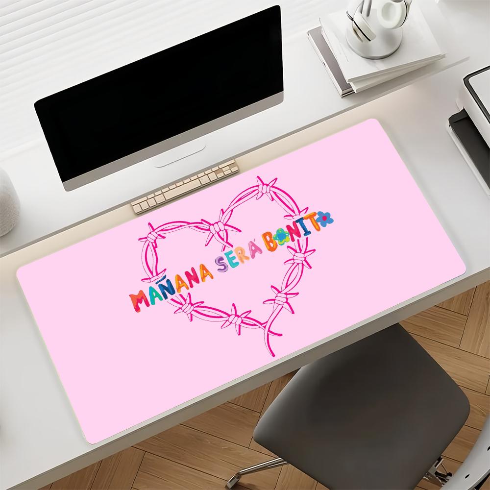 Singer K-Karol G Mouse Pad Non-slip Rubber Gamer Balance Computer Mat Decoracion Deskmat Laptop Office Large