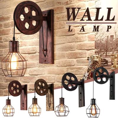 Ретро шкив в индустриальном стиле, творческая личность, украшение для коридора, настенный светильник