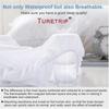 Single/Full/Queen/King Solid Color Fitted Sheets King Size Mattress Protector Bed Cover Bed Sheets Bedsheet Solid Bedspreads 99.99% Waterproof