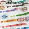 Japanese Stationery Adhesive Tape Round Stickers Label Colorful Dots Washi Tapes Masking tape