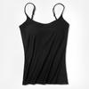 Women Sexy Soft Cozy Camisole with Built In Bra Adjustable Shoulder Strap Vest Tank Tops