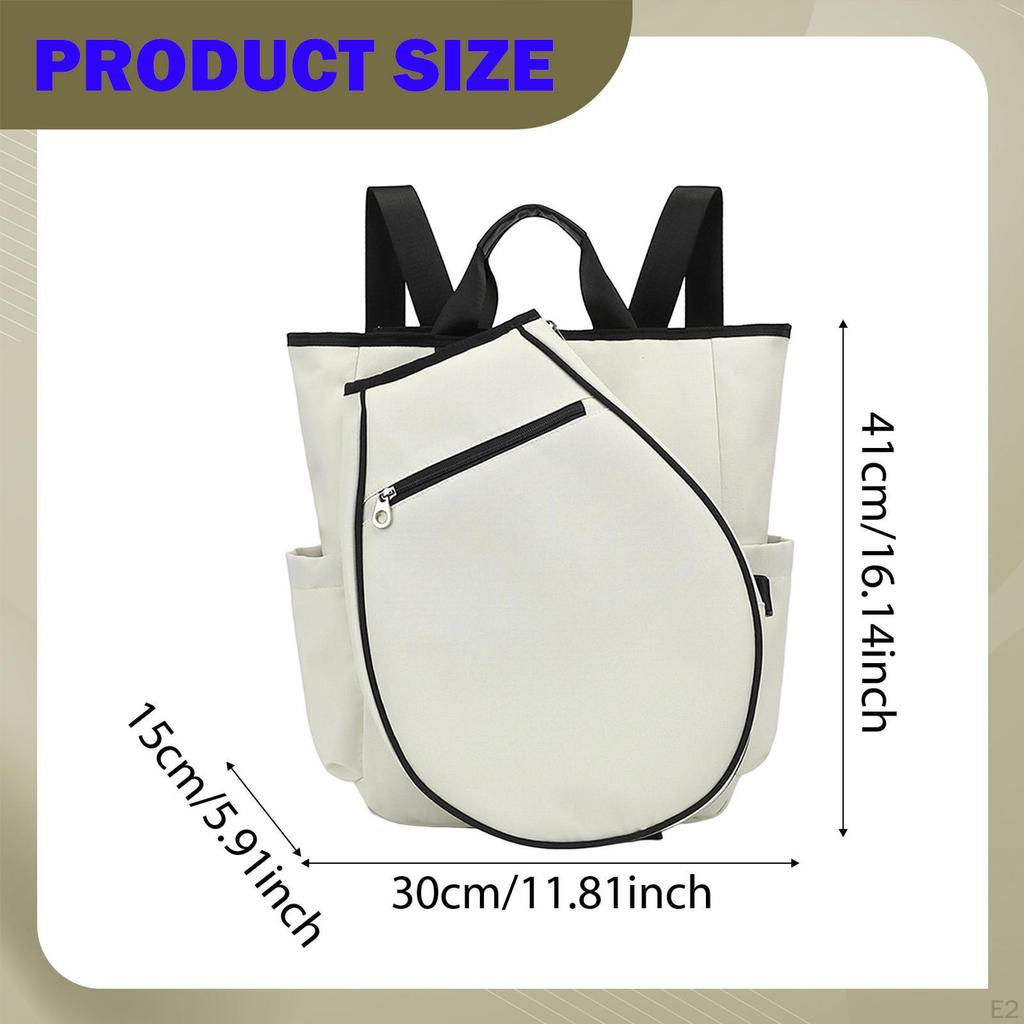Tennis Backpack Duffle Bag Storage Racket Racquet Holder with Pockets Pickleball for Sports