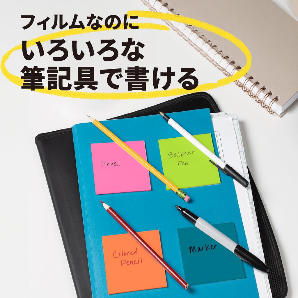 Прозрачный липкий самоклеящийся кальк 73 x 73 36 3 цвета 108 листов в Post-it Notes, Notes, Paper, мм, листов, набор, всего, 600-3COL