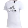 adidas Футболки женские белые с круглым вырезом умеренного прямого кроя FM9291