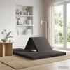 Folding Sofa Bed 140 x 67 x 45 cm Dark Grey