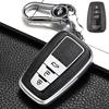Leather Style Car Remote Key Case Cover Fob for Toyota Prius Camry Corolla CHR C-HR RAV4 Land Cruiser Prado Keychain Accessories