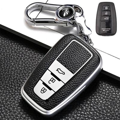 Кожаный стильный чехол для дистанционного ключа автомобиля, брелок для Toyota Prius Camry Corolla CHR C-HR RAV4 Land Cruiser Prado, брелок для ключей, аксессуары