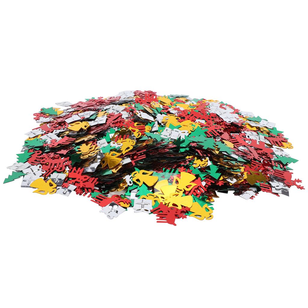 100 г ПВХ конфетти рождественские елки олени ангелы подарок форма пайетки блестки украшения на Рождество