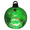 24 Inch Inflatable Christmas Ball Ornament Large Clear Blow Up Ball Christmas Decoration with Snowman Santa Tree Inside for Holiday Yard Lawn Decor
