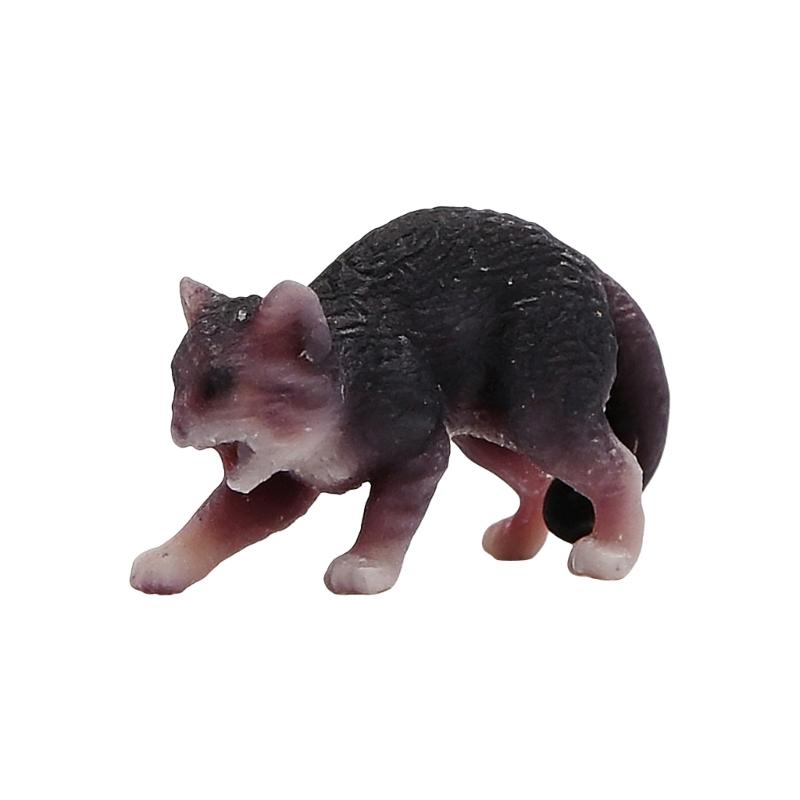 Статуэтка домашнего животного из смолы в масштабе 1/64, 3D-печать, форма собаки/кошки, фигурка, ручная работа, миниатюрная модель, идеально подходит для домашнего декора