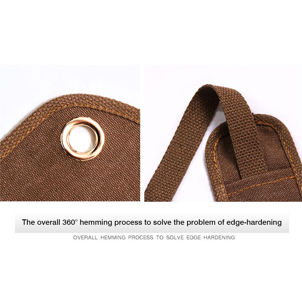 Прочный вощеный холщовый рабочий фартук унисекс с карманами для инструментов, регулируемые лямки для работы по дереву и покраски