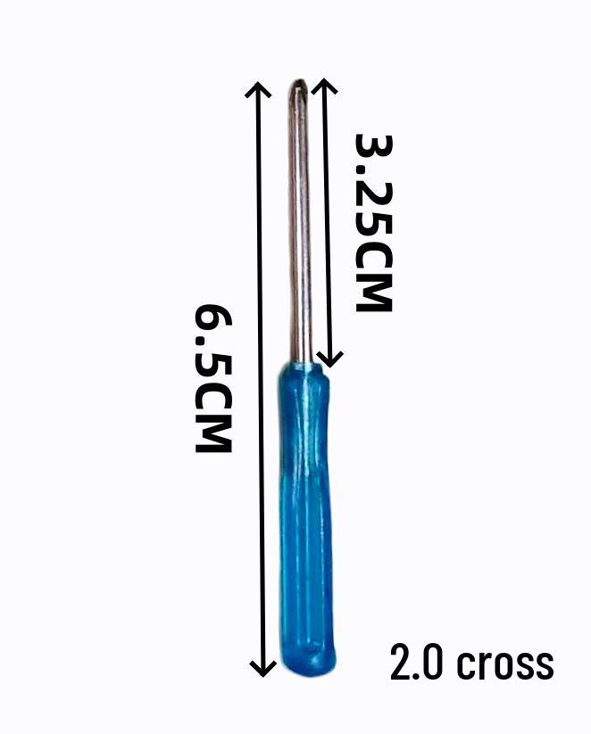 Мини-отвертка 45 мм с ручкой Crystal Blue для ремонта мобильных телефонов и игрушек