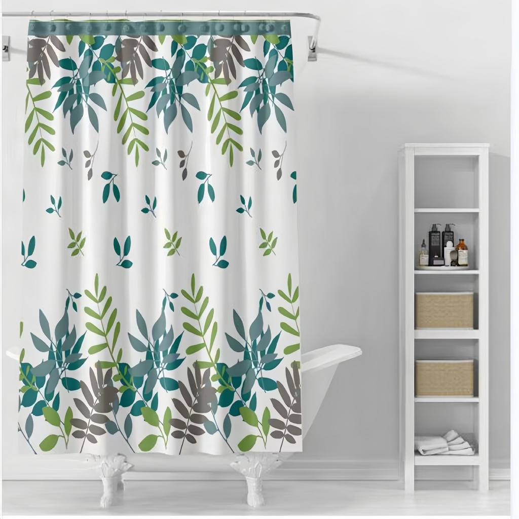 Бытовая занавеска для ванной комнаты Водонепроницаемая и устойчивая к плесени Перегородка для ванной комнаты Подвесная занавеска Не нужно сверлить отверстия