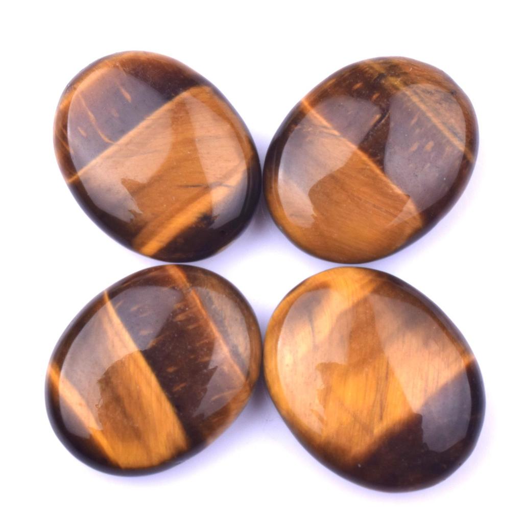 Натуральный кристаллический тальковый камень 20 мм, овальный массажный камень – набор из шести штук