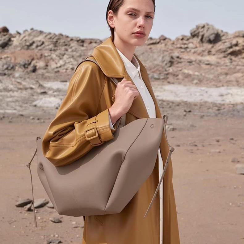 Женская сумка-тоут из натуральной французской кожи большой вместимости 2024 года