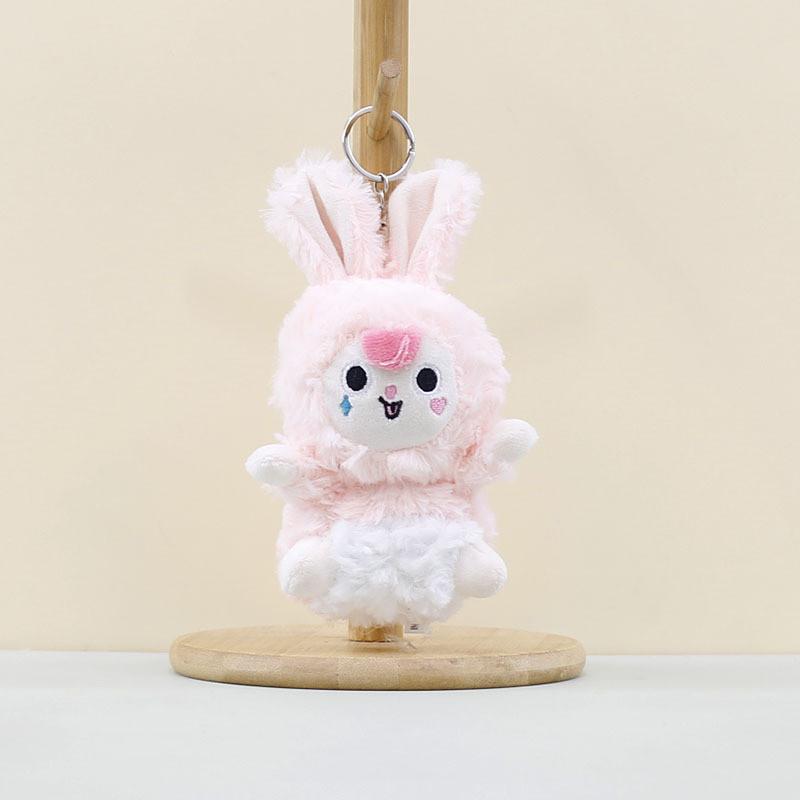 Plush Rabbit Cartoon Toys Keychain Stuffed Dolls Bag Decorations Gifts Kids