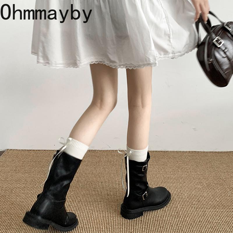 Fashion Vintage Women Western Cowgirl Boots Fashion Slip On Belt Buckle Shoes Autumn Winter Thick Heel Ladies Short Booties