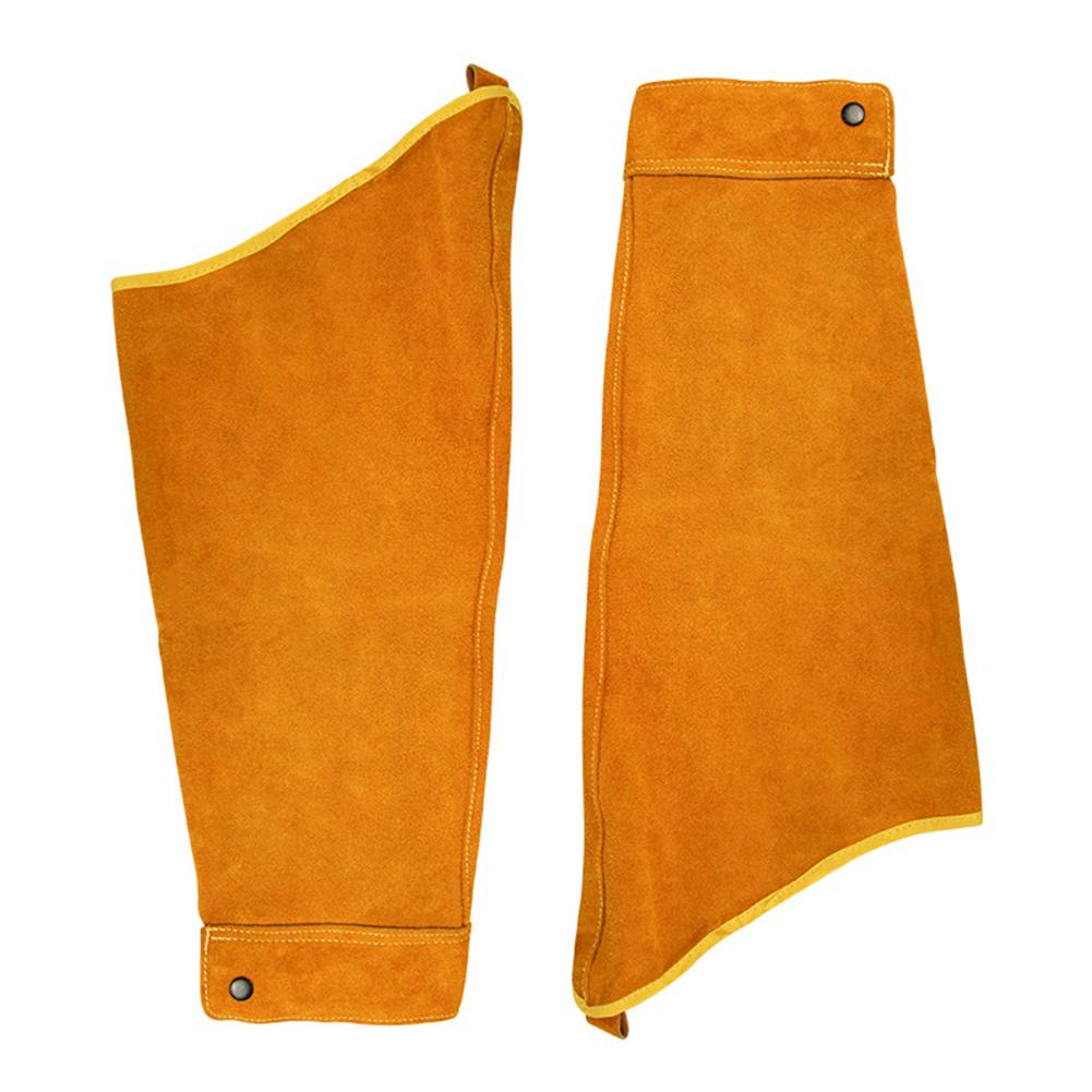 Leather Welding Arm Sleeves Welding Arm Protection Cowhide Welder Arm Sleeves Breathable Welding Work Sleeves for Welders Safe