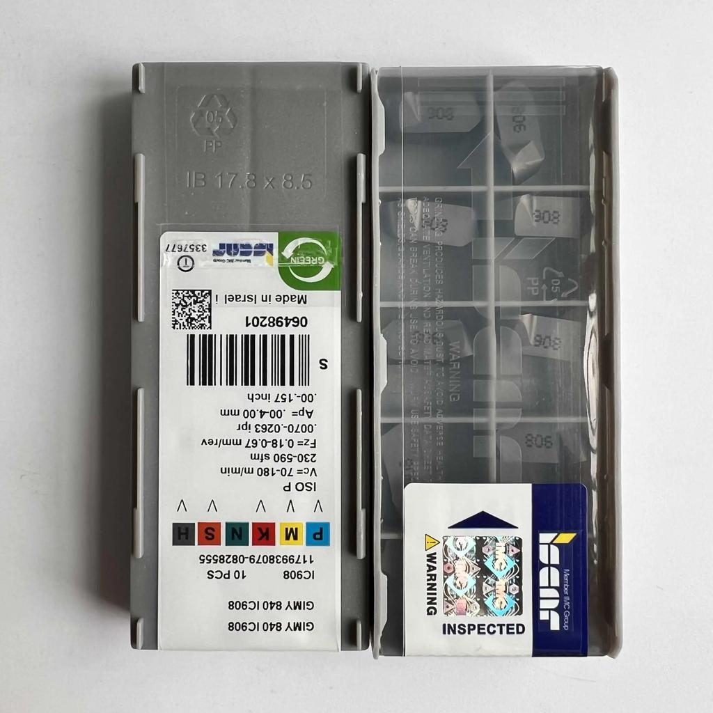 ISCAR / GIMY840 IC908 / Industrial indexable carbide inserts 10 Pcs
