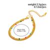 SHIXIN 2026 New Colorful Beaded Chain Bracelet Women Summer Luxury Gold Color Stainless Steel Bangles Wedding Aesthetic Jewelry