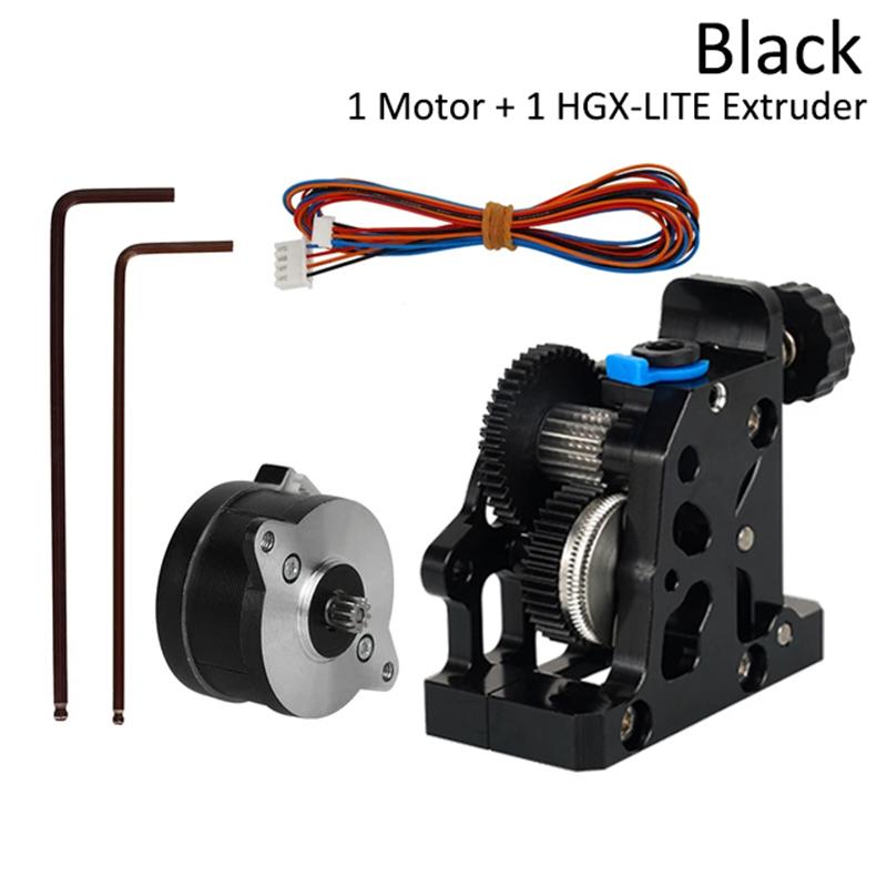 Экструдер HGX LITE Экструдер с двойной шестерней Редуктор из твердой стали Высокоскоростной двигатель Детали 3D-принтера для CR10 CR 10S Ender3 V2 VORON