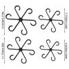 4Pc Plants Stem Support Climbing Houseplant Stand Plastic Trellis Easy Installation Vine Plants Trellis for Indoor Outdoor Plant