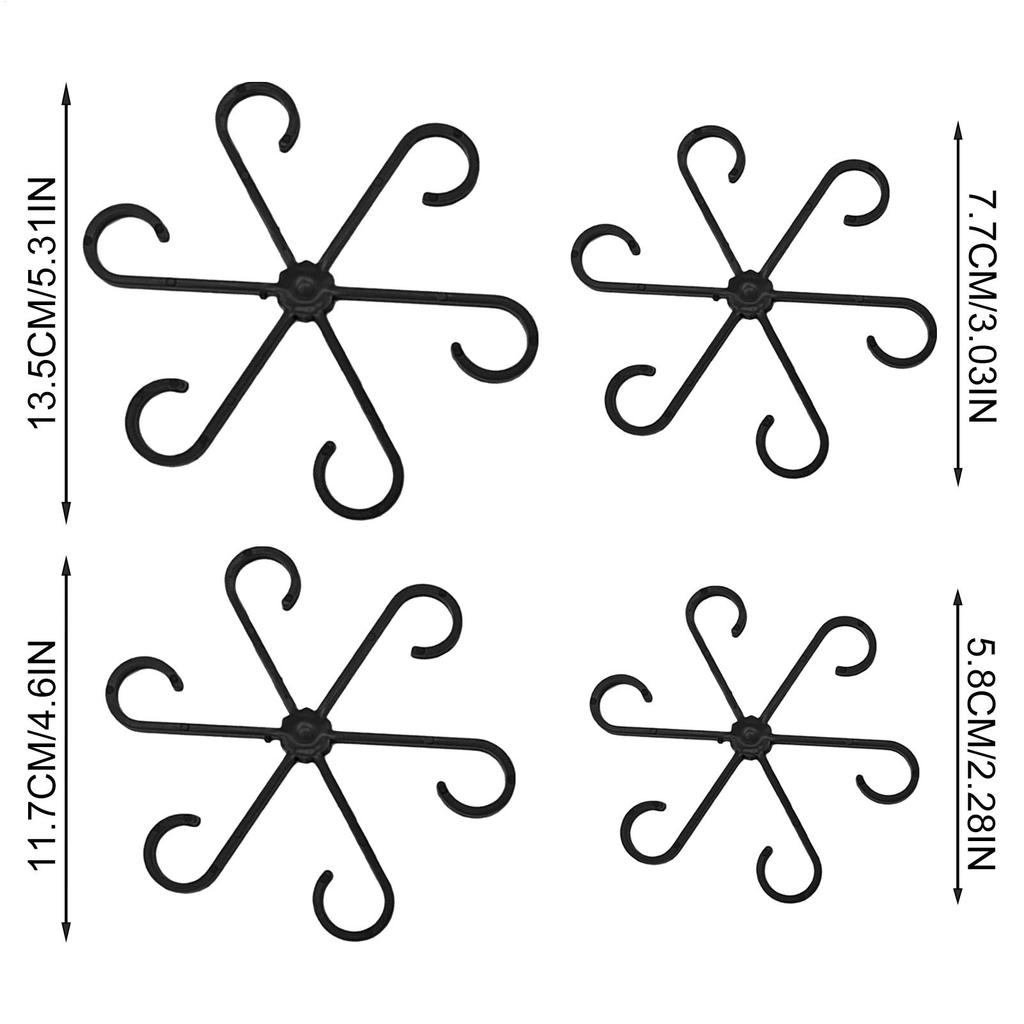 4Pc Plants Stem Support Climbing Houseplant Stand Plastic Trellis Easy Installation Vine Plants Trellis for Indoor Outdoor Plant