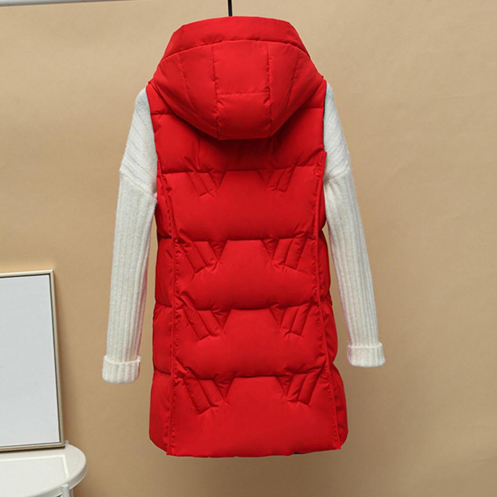 Женская повседневная однотонная двусторонняя легкая хлопковая куртка с капюшоном, жилет