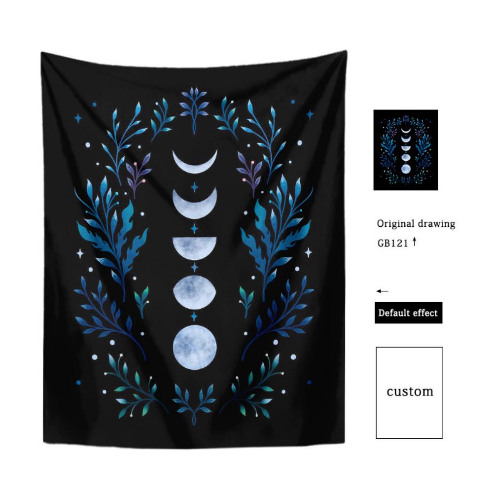 Гобелен с бабочками, фреска, украшение дома, фоновая ткань для стен, богемная подвесная ткань