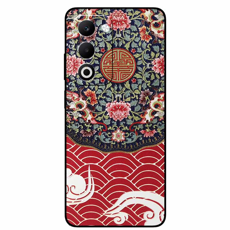 3D Emboss Cases For Oppo A5 5G 4G Relief Embossed Retro Silicone Back Cover For OPPO CPH2735 CPH2727 Black Funda OppoA5 4G A5 5G