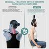 Устройство для вытяжения шейного отдела позвоночника, регулируемое, из искусственной кожи, с креплением на дверь, портативный пояс для вытяжения для облегчения боли в шее и снятия мышечного напряжения