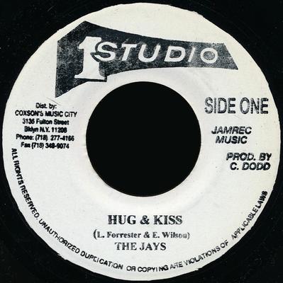 7-дюймовая пластинка JAYS - Hug & Kiss NONE Studio One Ямайка Регги, Ска и Даб Б/У