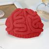 Yousheng Spoof Horror Brain Hat Halloween Beanie Knitted Stretch Thick Adult Child Skullies Keeps warm Outdoor Kids Bonnet Winter headwear
