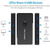 Switch USB 3.0 Switcher for PC Printer Scanner Mouse Keyboard 2 Computers Sharing 4 Devices USB Switch