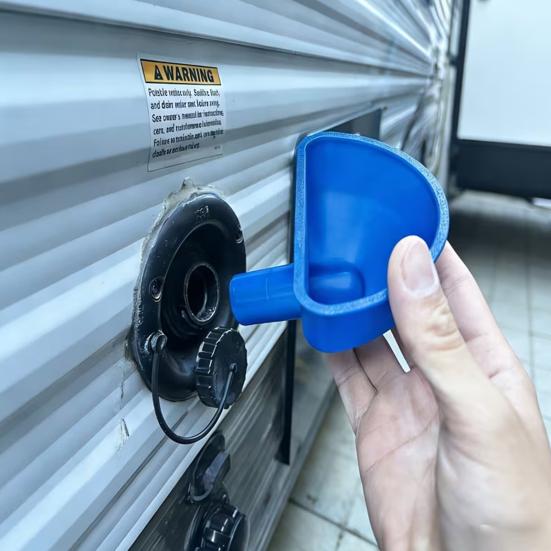 RV Fresh Water Tank Filling Funnel, 3D Printed Trailer Water Inlet Funnel with Wide Mouth, Compatible with Standard RV Water Port