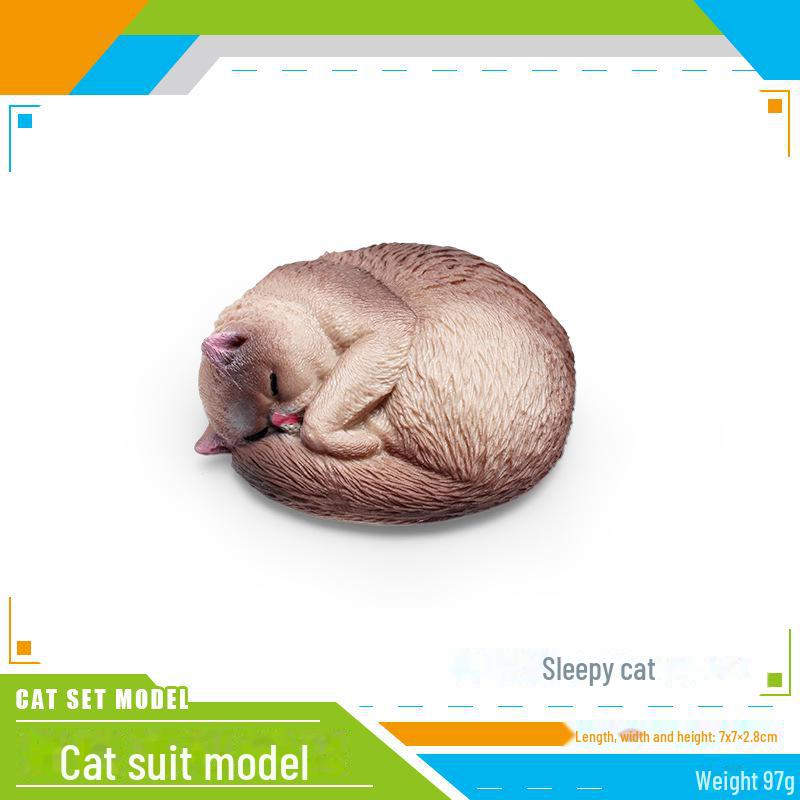 Детский набор игрушек «Черно-белый котенок» — китайские сельские украшения в виде кошечки