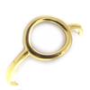 Gold Plated Ring 'Zen' Golden - 9 Mm